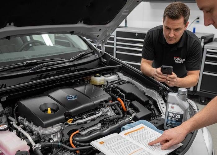 Tryb serwisowy hybrydy Toyota — po co wymuszać pracę silnika przy oleju